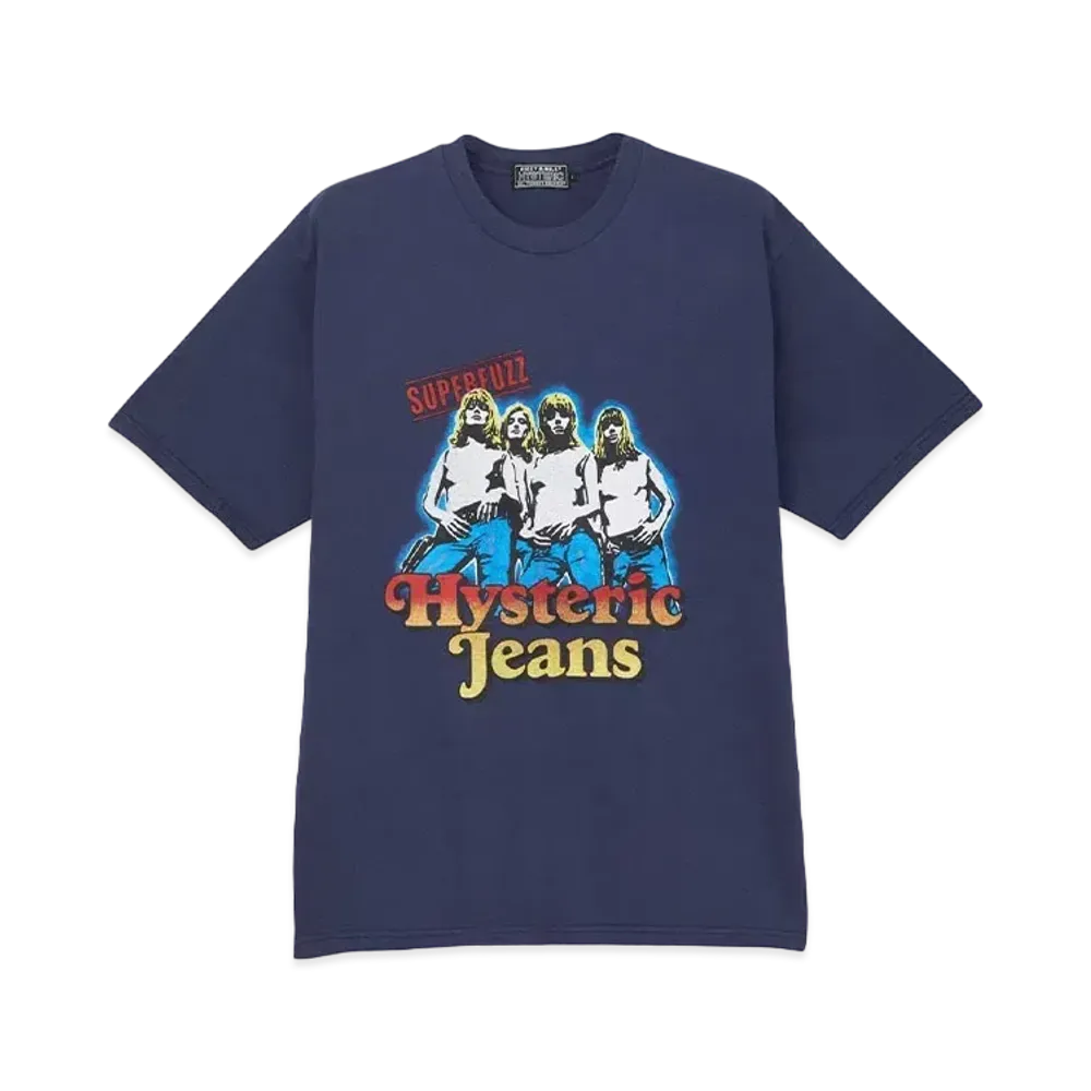 HYSTERIC GLAMOUR Hysteric Jeans T-Shirt "Navy"