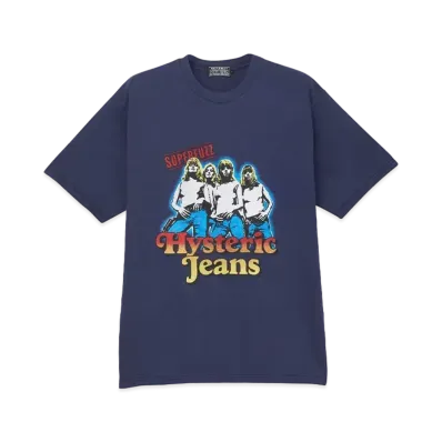 HYSTERIC GLAMOUR Hysteric Jeans T-Shirt "Navy"