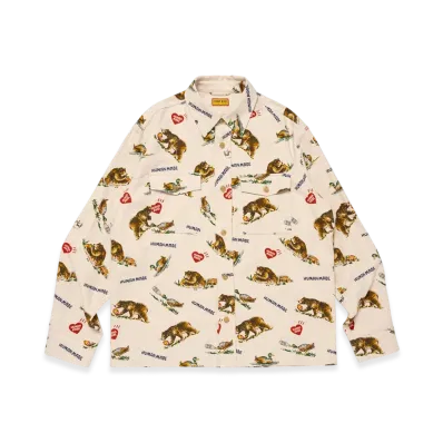 HUMAN MADE Flannel Shirt "White"