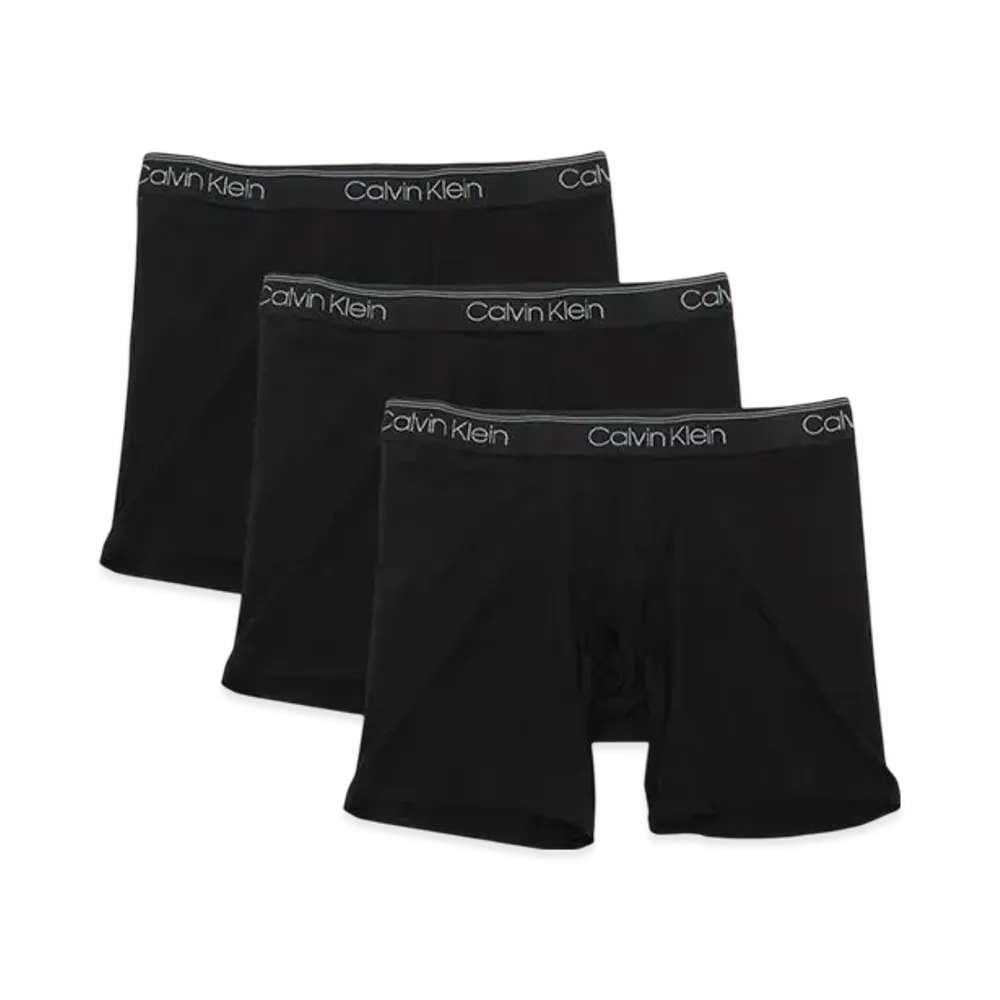 Calvin Klein Logo Stretch Boxer Shorts Set of 3 "Black"