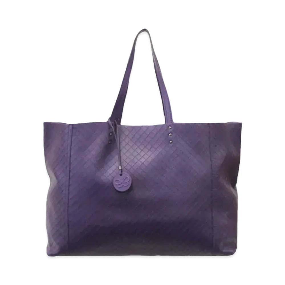 Bottega Veneta Intreccio Mirage leather Tote Bag "Purple"