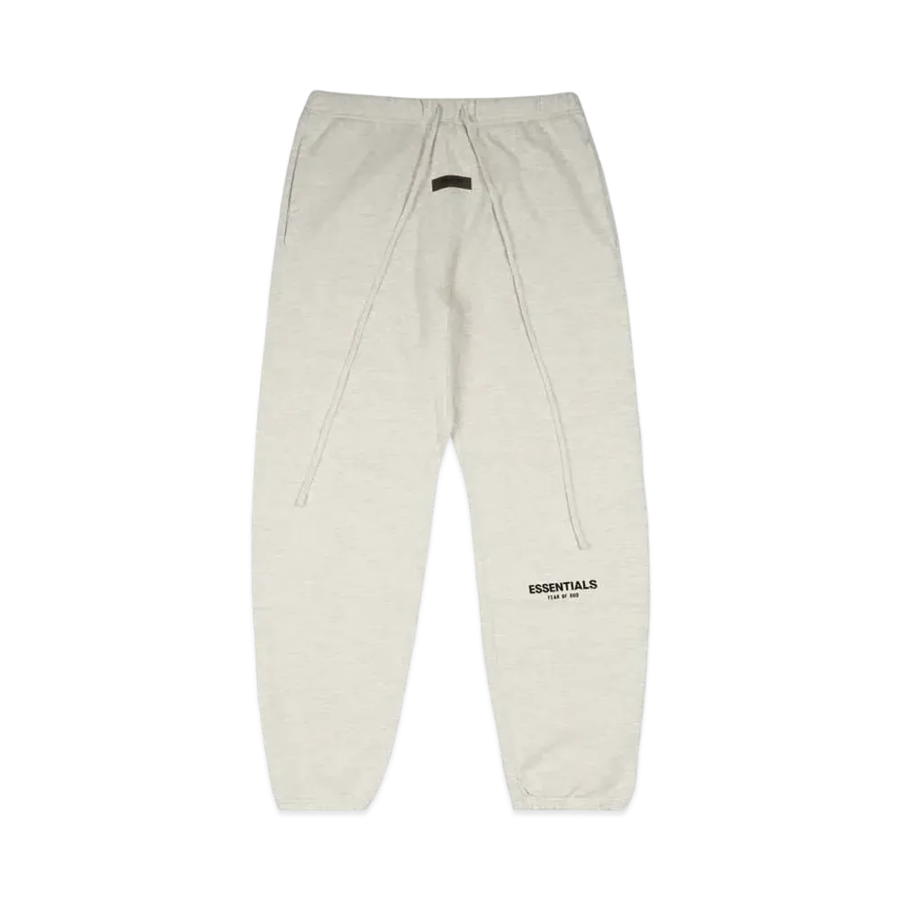 FEAR OF GOD ESSENTIALS BLACK ESS LOGO SWEAT "Light Oatmeal"