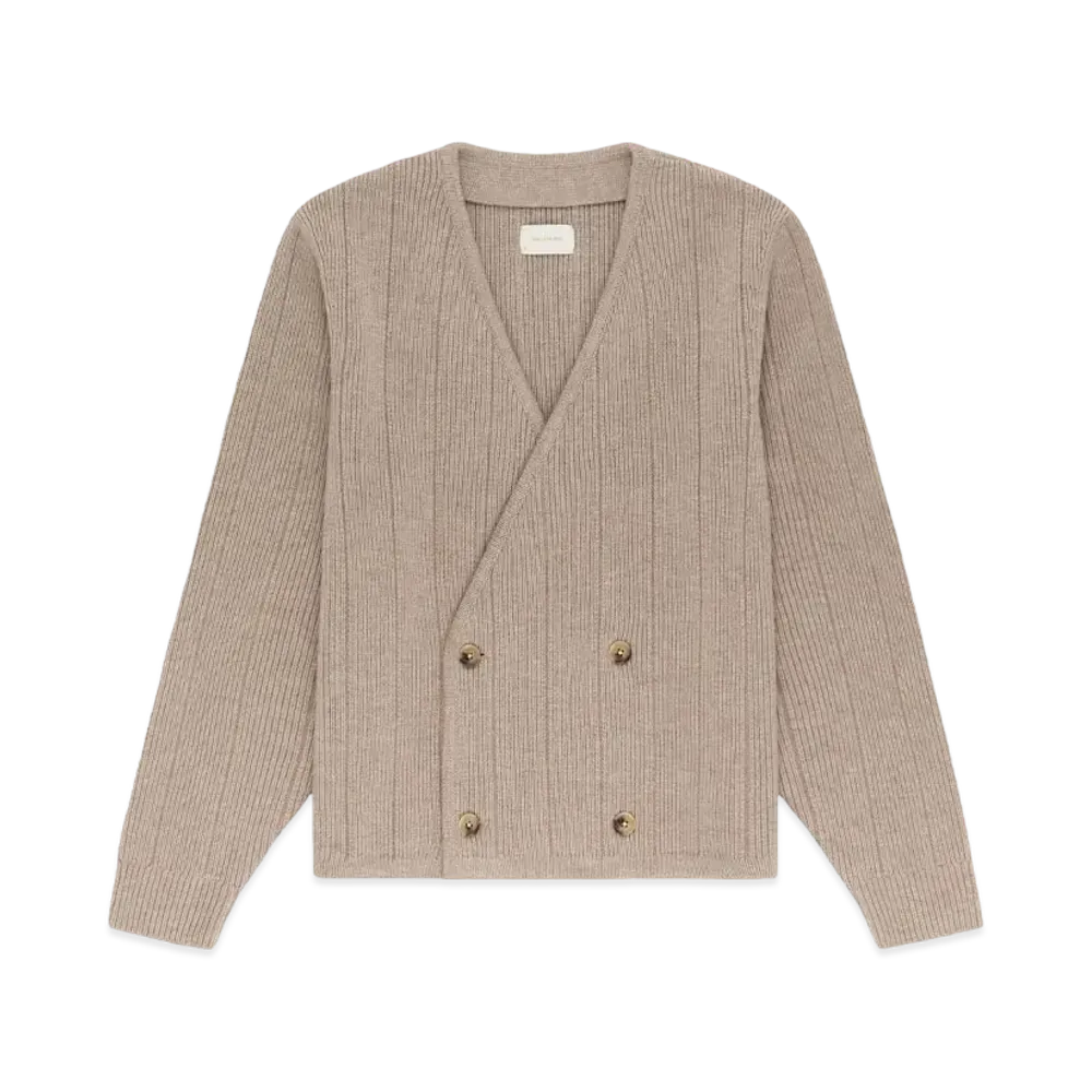 Aime Leon Dore Double Breasted Merino Cardigan "Beige"