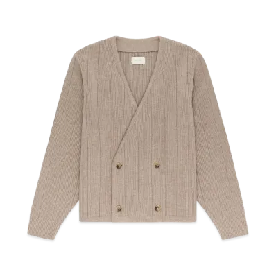 Aime Leon Dore Double Breasted Merino Cardigan "Beige"