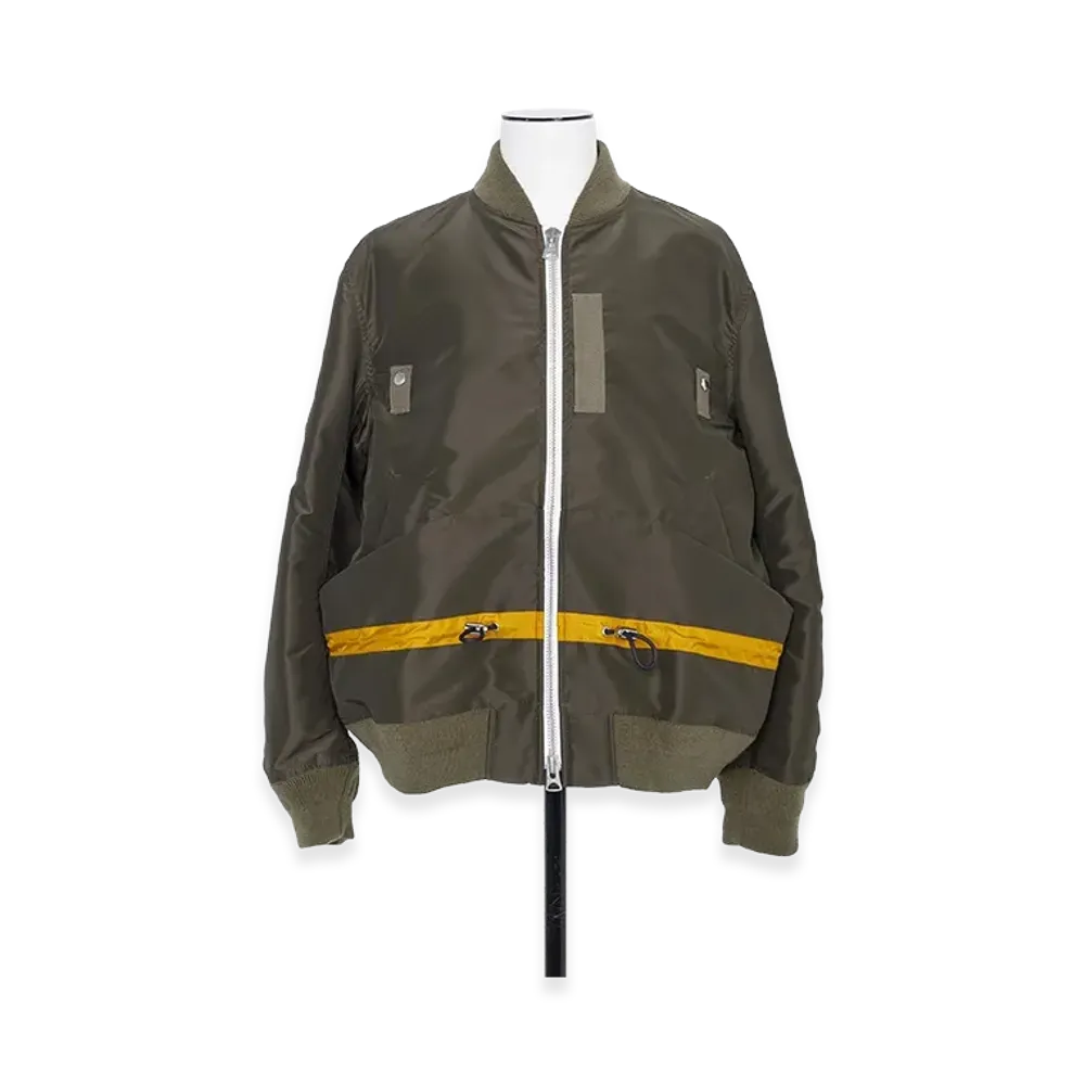 sacai Nylon Twill Blouson "Dark Khaki"