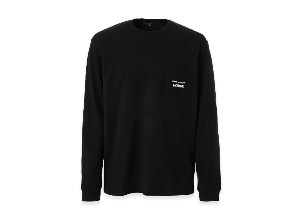 COMME des GARCONS HOMME CDG Homme Logo Long Sleeve Tee "Black"
