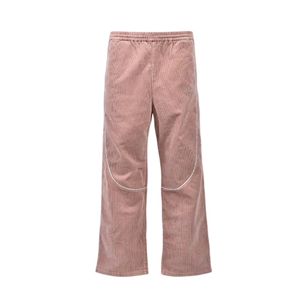 BREATH Script Logo Piping Corduroy Track Pants "Pink"