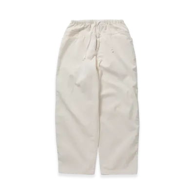 COMOLI Corduroy Drawstring Pants "White"