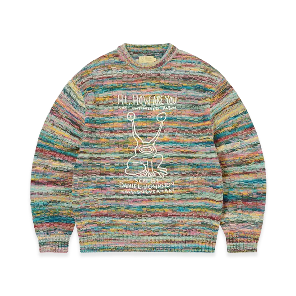 thisisneverthat TNT Daniel Johnston Frog Knit Sweater "Pink"