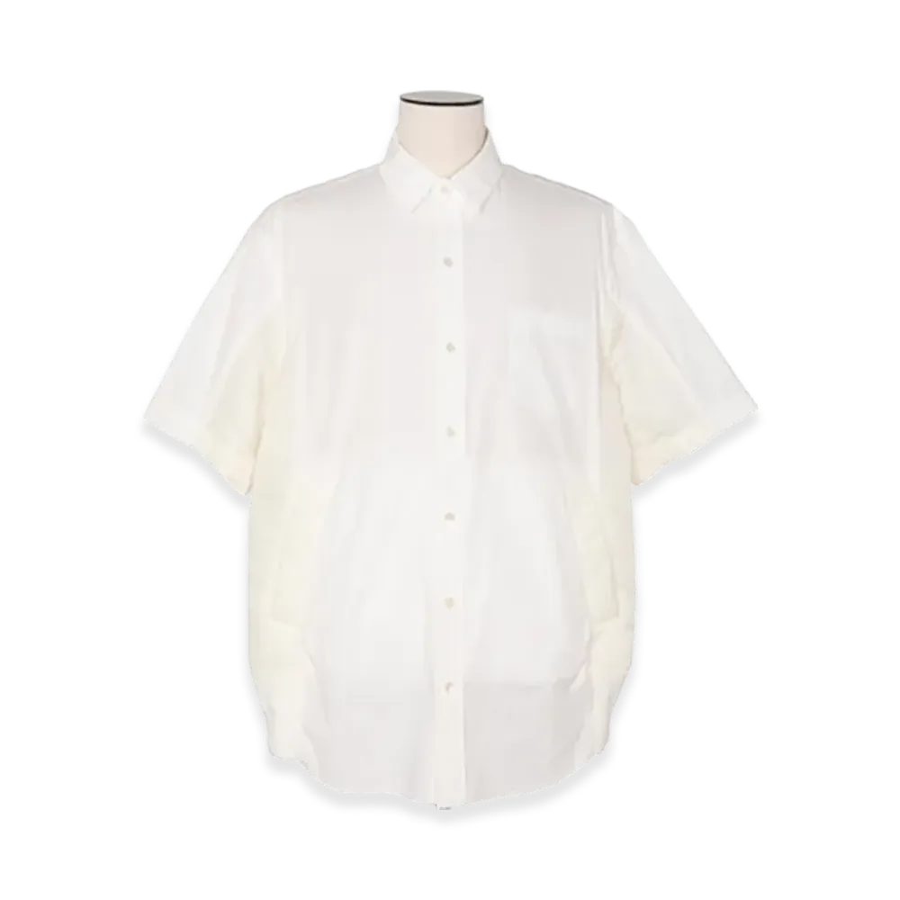 sacai Cotton Poplin Shirt "White/Off White"