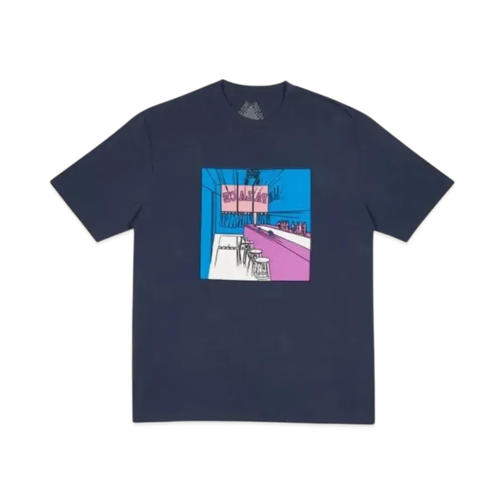 PALACE Scheisse Face T-Shirt "Navy"