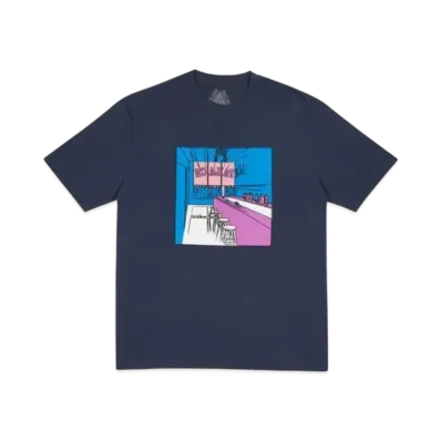 PALACE Scheisse Face T-Shirt "Navy"