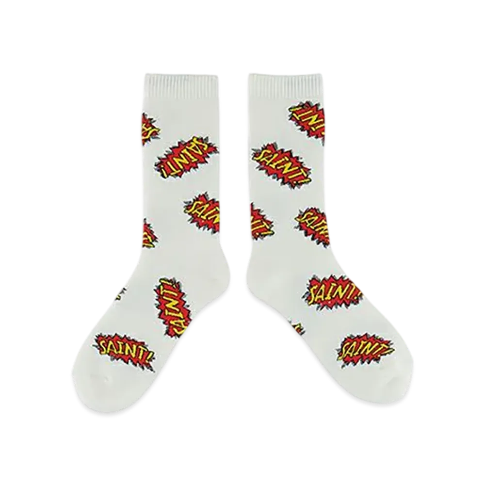 Saint Mxxxxxx Socks Pow "White"