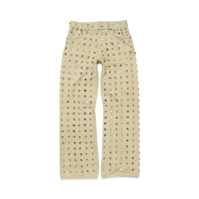 Acne Studios Studded Jeans - Loose Fit "Silver Grey"