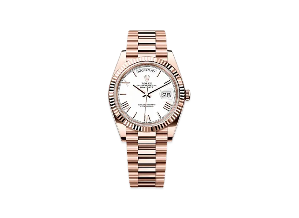 ROLEX Day-Date 40mm Everose Gold 228235 "White"