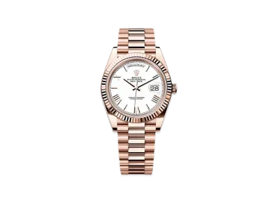 ROLEX Day-Date 40mm Everose Gold 228235 "White"