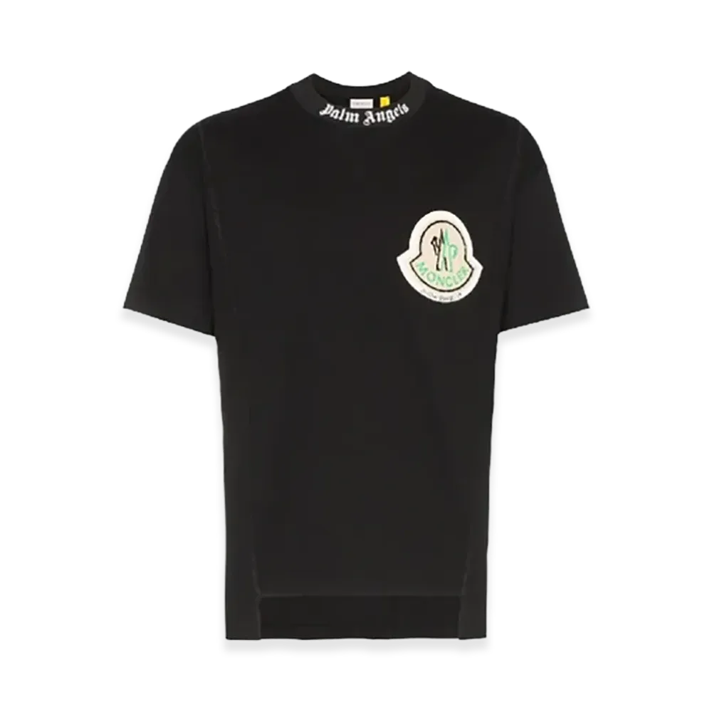 MONCLER x Palm Angels Logo T-Shirts "Black"