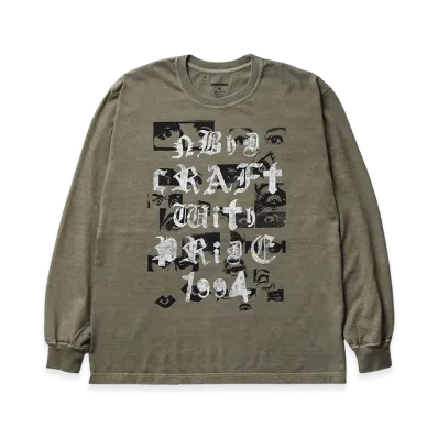 NEIGHBORHOOD Nh . Tee LS-5 "Olive Drab"