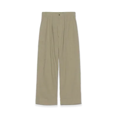 nanamica Silk Nep Cotton Twill Deck Pants "Khaki Beige"