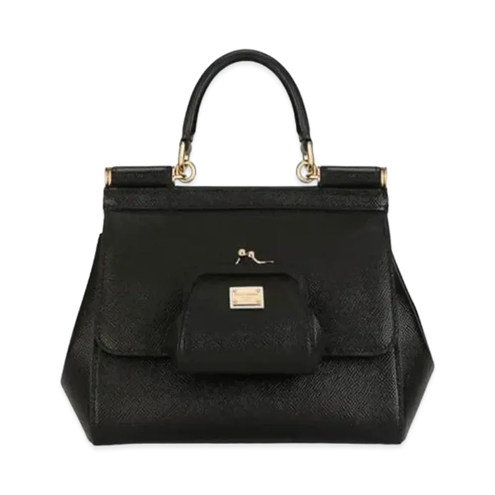 Dolce&Gabbana Sicily Bag Small Calfskin "Black"