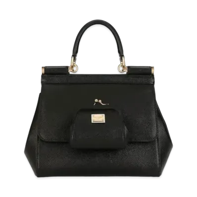Dolce&Gabbana Sicily Bag Small Calfskin "Black"