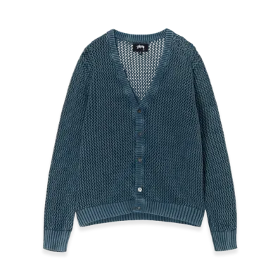 Stussy Loose Gauge Cardigan "Blue"