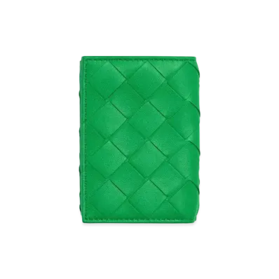 Bottega Veneta Tiny Trifold Wallet "Parakeet"