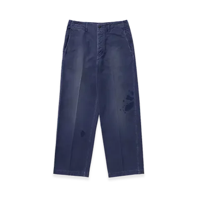 visvim EX Wide Chino Pants Crash "Navy"