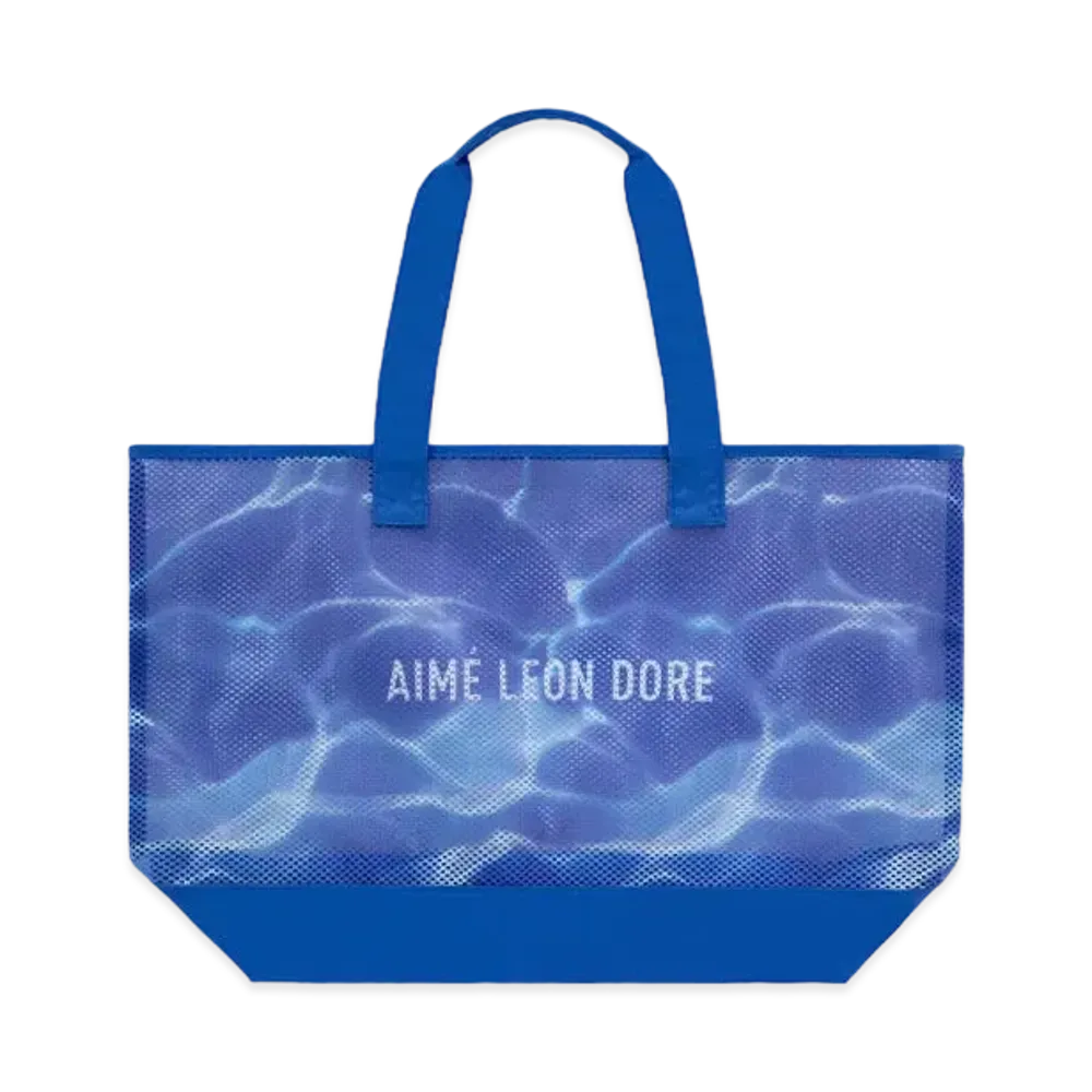 Aime Leon Dore Aqua Print Mesh Tote Bag "Blue"
