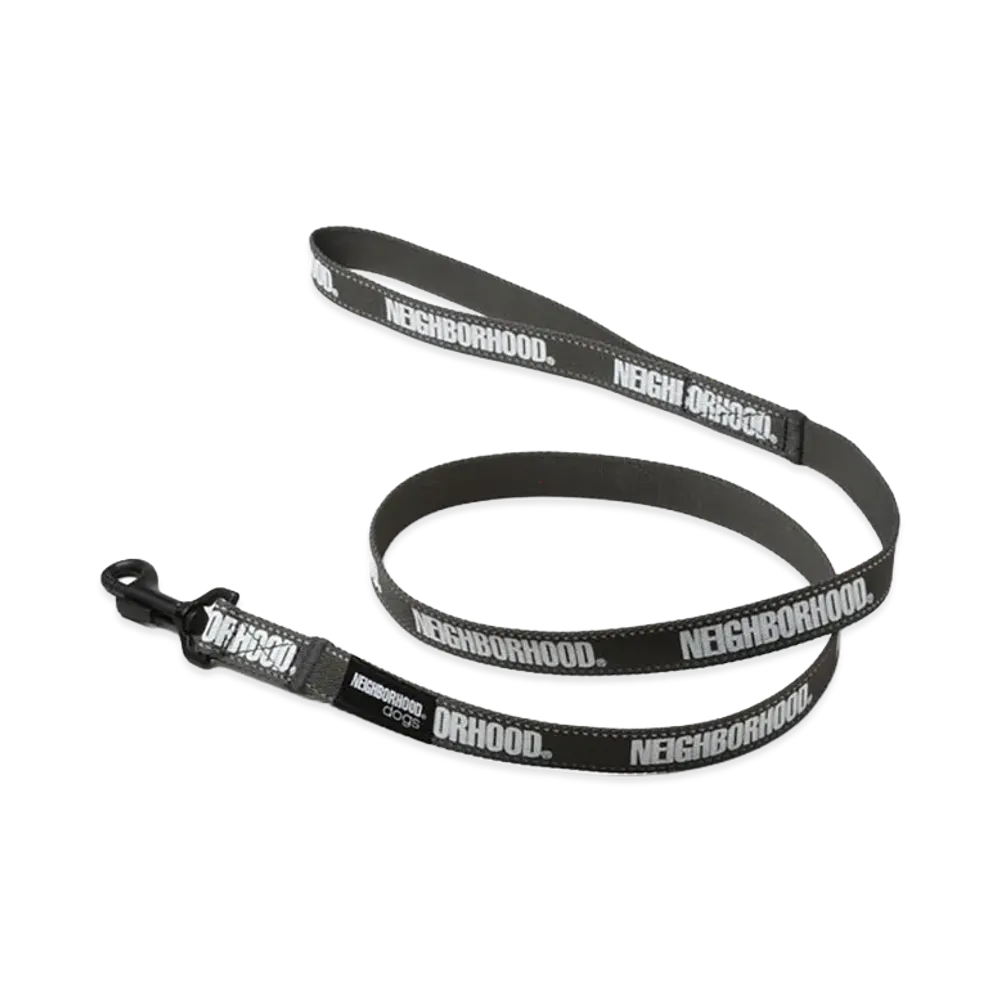NEIGHBORHOOD Dog Leash Narrow "Gray"