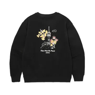 The North Face Seoul Four Seasons Sweatshirts "Real Black"