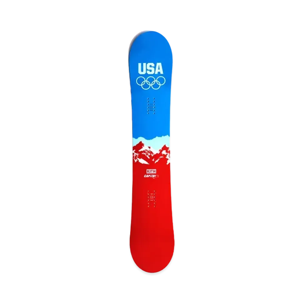 Kith x Team USA x Capita V2 158 Snowboard "Blue / Red"