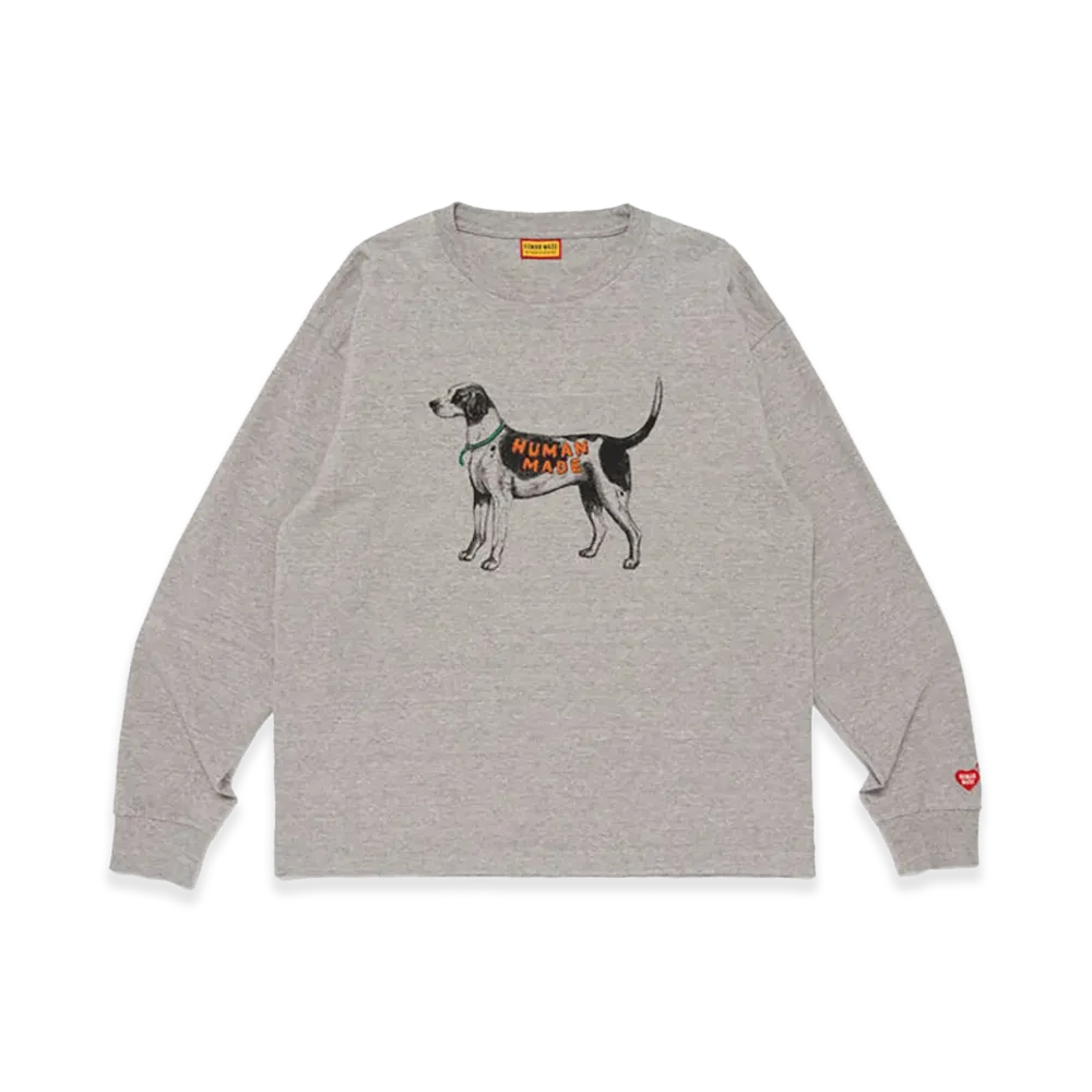 HUMAN MADE Graphic L/S T-Shirt "Gray"
