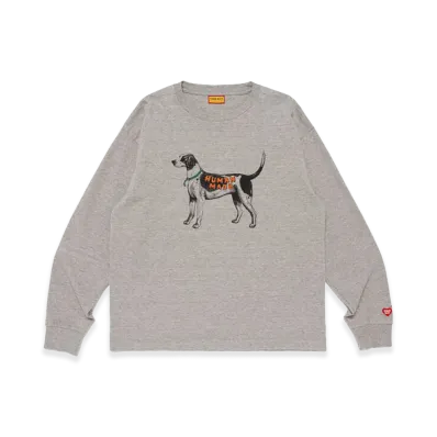 HUMAN MADE Graphic L/S T-Shirt "Gray"