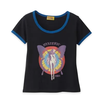 HYSTERIC GLAMOUR Hysteric Butterfly T-Shirt "Black"