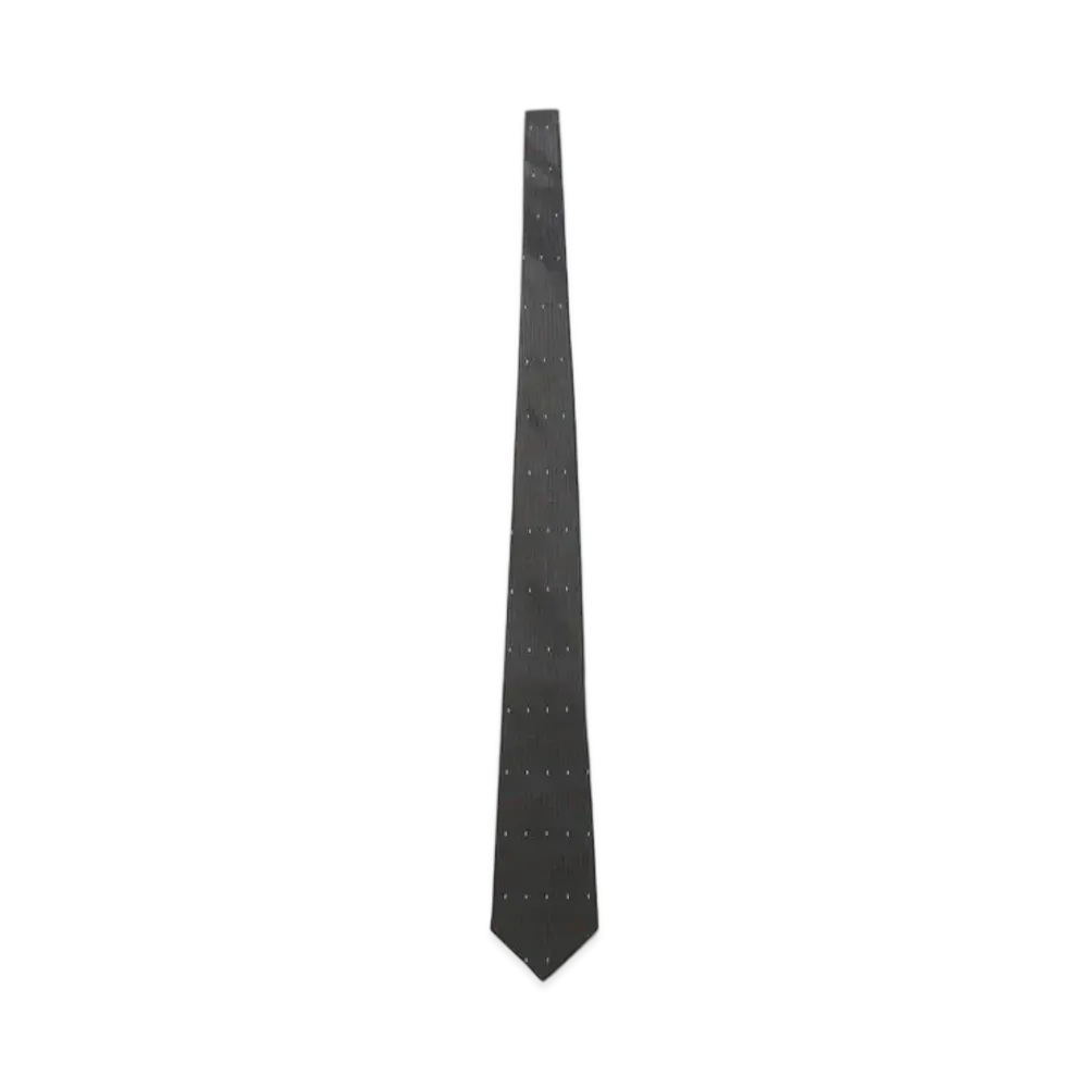 Yohji Yamamoto Pour Homme PIN DOT JQ DERBY TIE B "Gray"