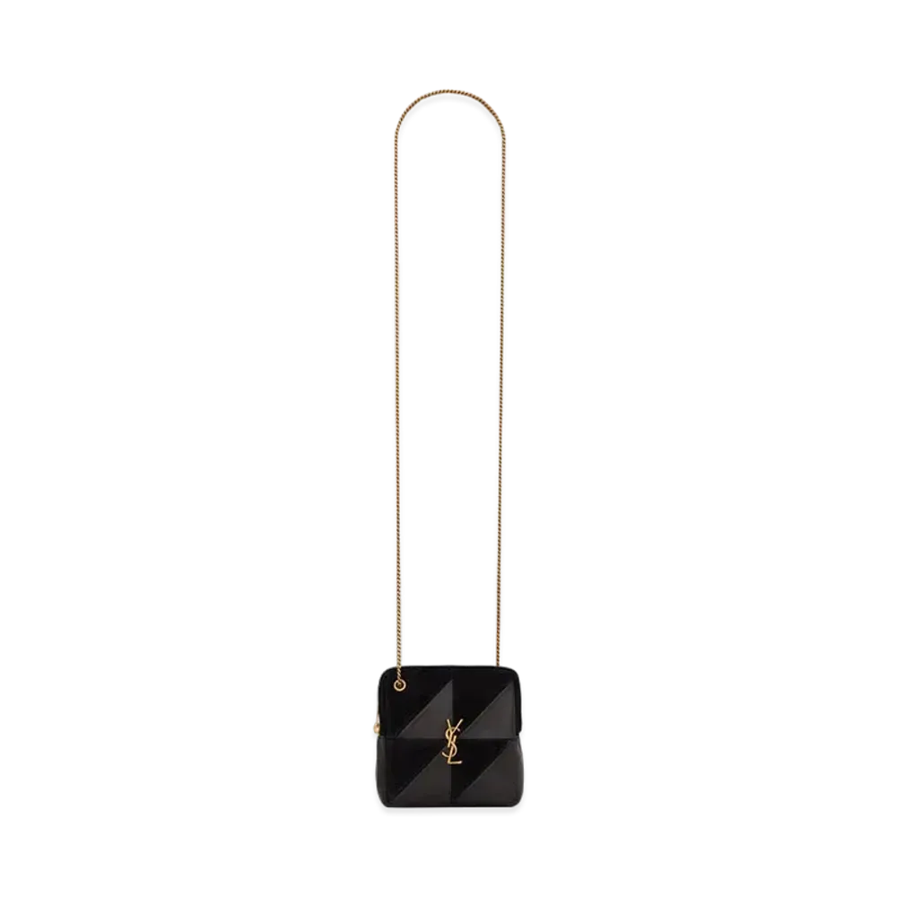 Saint Laurent Jamie Cube Bag In Suede And Lambskin "Black"