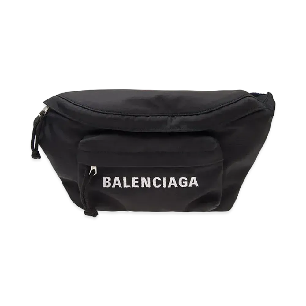 BALENCIAGA Nylon Belt Bag "Black"