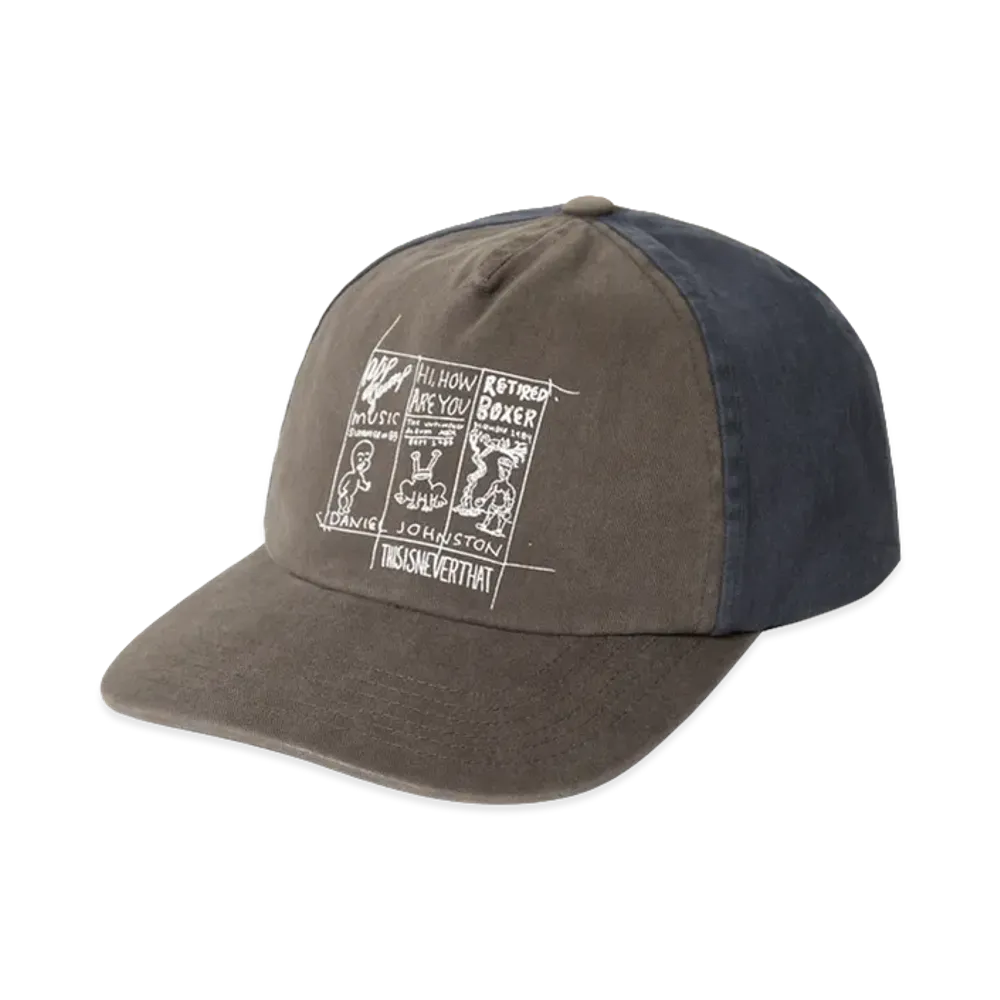 thisisneverthat TNT Daniel Johnston 3-Frame Washed Cap "Charcoal"