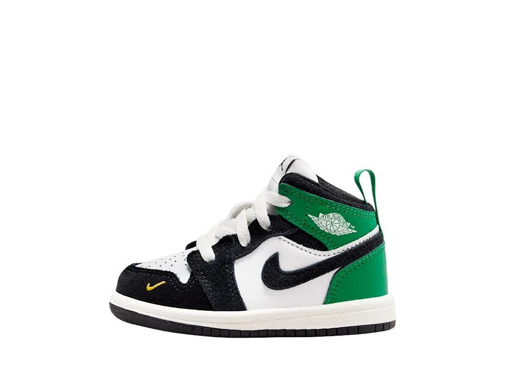Nike TD Jordan 1 Mid SE "Summit White/Lucky Green"