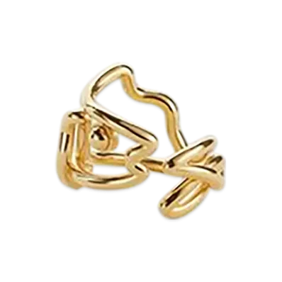 Bottega Veneta Fish Ring "Yellow Gold"