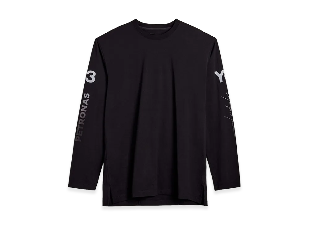 Y-3 x Mercedes AMG Petronas Formula 1 Team Chaos Logo Long Sleeve Tee "Black"