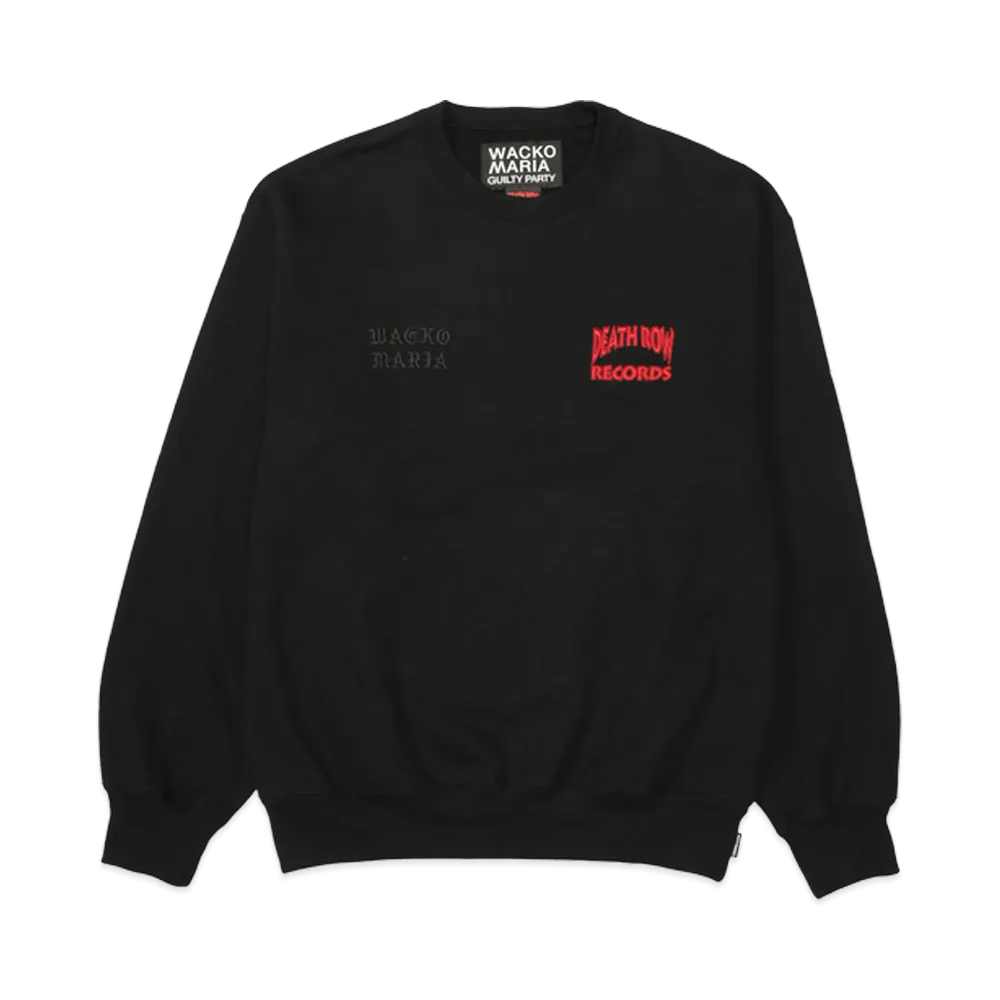 WACKO MARIA Death Row Records / Heavy Weight Sweat Shirt "Black"