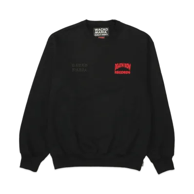 WACKO MARIA Death Row Records / Heavy Weight Sweat Shirt "Black"
