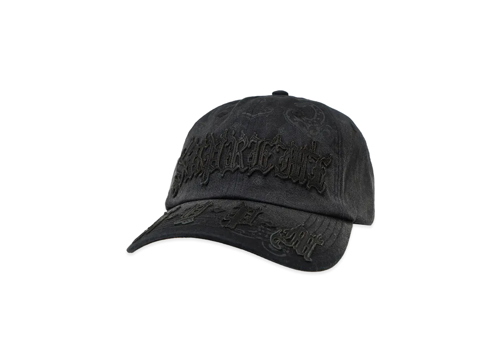 Supreme Leather Applique 6-Panel "Black"