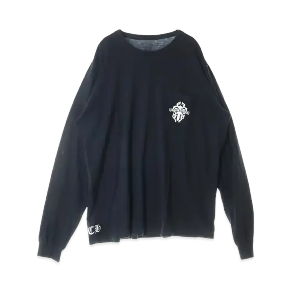 Chrome Hearts Dagger Tire Track L/S T-Shirt "Black/White"