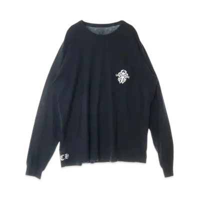 Chrome Hearts Dagger Tire Track L/S T-Shirt "Black/White"