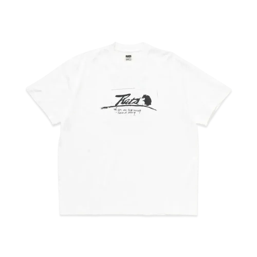 RATS Script Logo Way Of Life Tee "White"