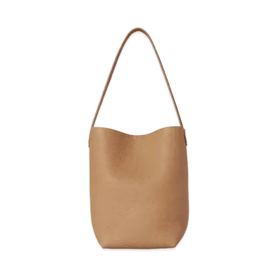 The Row Small N/S Park Tote Bag in Leather "Cinnamon"
