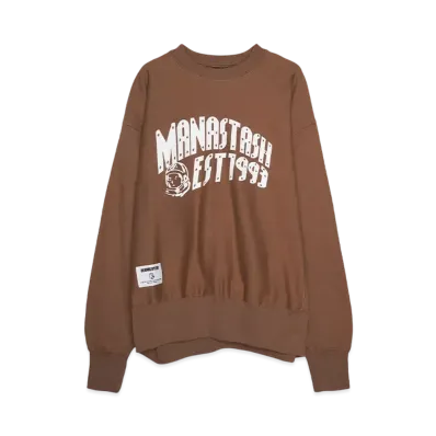 BBC x MANASTASH ARCH LOGO SWEATSHIRTS "BROWN"
